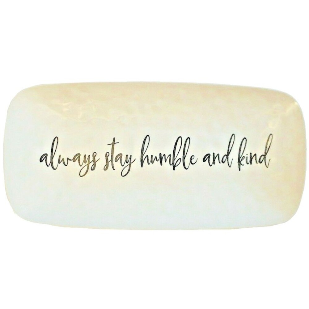 Thanksgiving Melamine Serving Platter Tray 6x12 Always Stay Humble Kind Set of 2